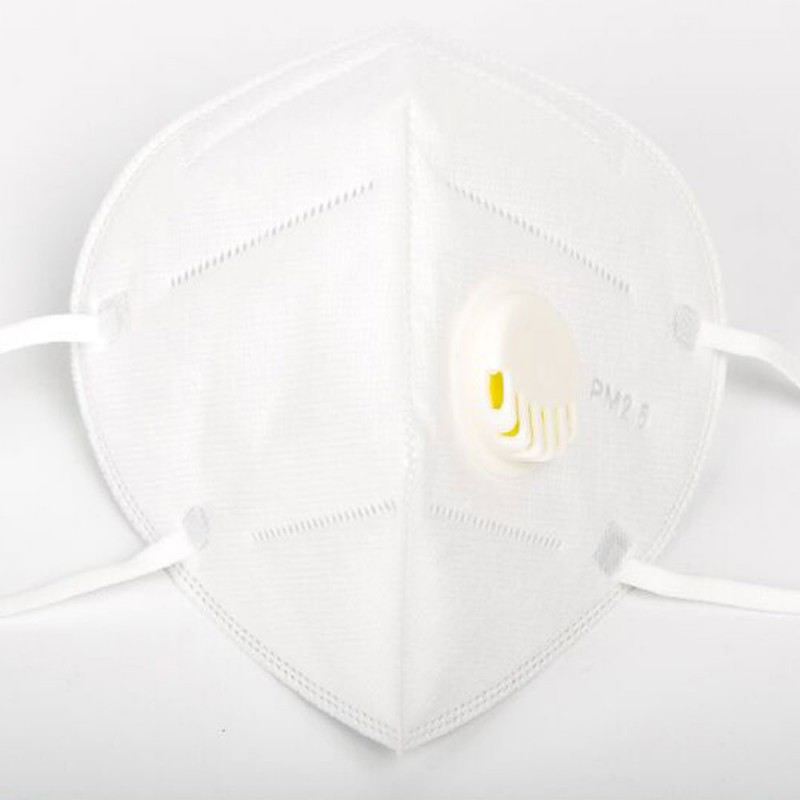 10 pcs KN95 Breathing valve Face Mask Respirator Protection PM2.5 Protection In Stock CE Certification High Quality Unisex White